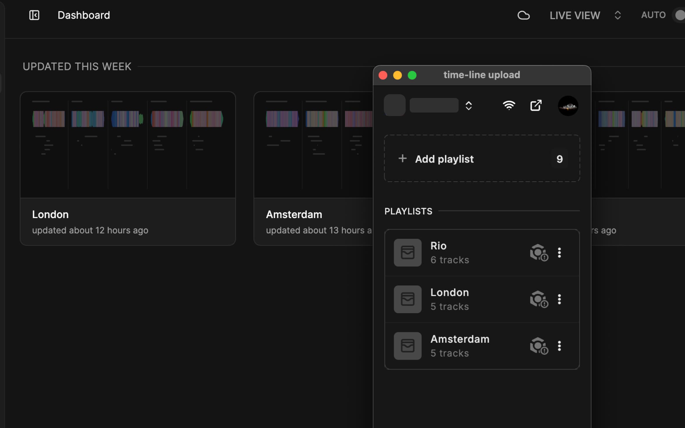 Upload music